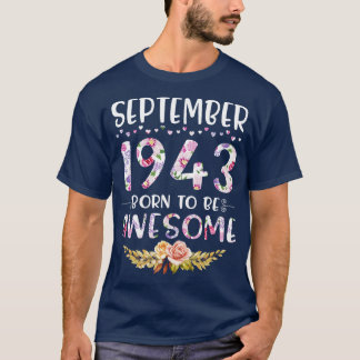 September 1943 född som Fantastisk Grattis på föde T Shirt