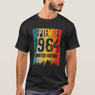September 1964, 57 år gammal Begränsad födelsedags T Shirt