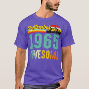 September 1965 Birthday Gift Shirt Vintage Septemb T