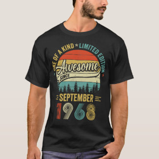 September 1968 Vintage 55 år gammal retro 55:e bir T Shirt