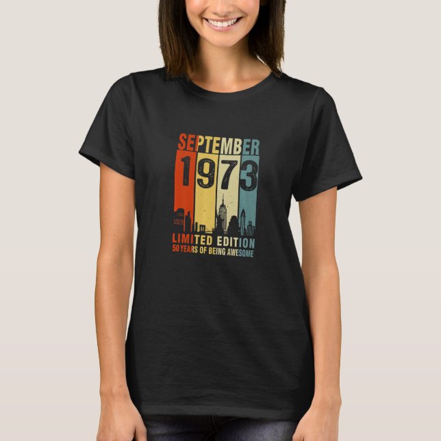 September 1973, 50 år efter att ha varit Fantastis T Shirt (Framsida)