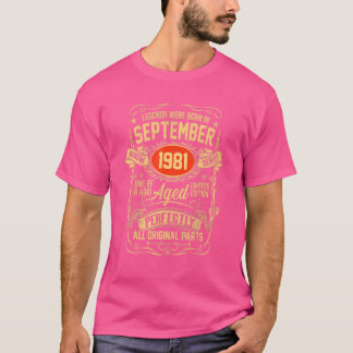September 1981, 41:a födelsedagen 41:e året gammal t shirt