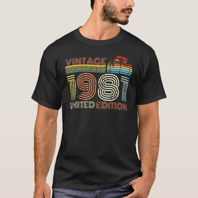 September 1981 Vintage Gift T Shirt (Framsida)