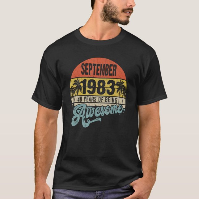 September 1983: 40 års vistelse i Fantastisk T Shirt (Framsida)