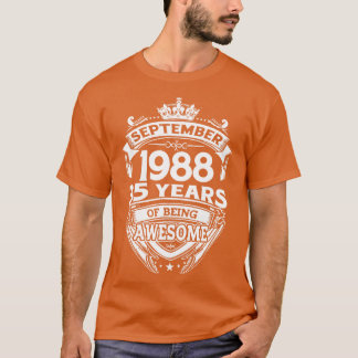 September 1988 35 år av fågelinfluensa i 35en Fant T Shirt