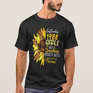 September 1988 flickor är solsken blandad med hurr t shirt