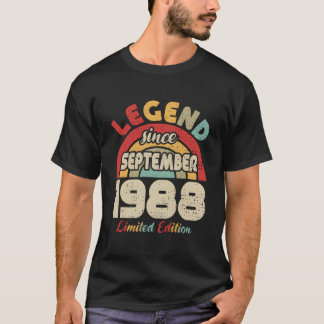 September 1988 Legend Since September 1988 T Shirt