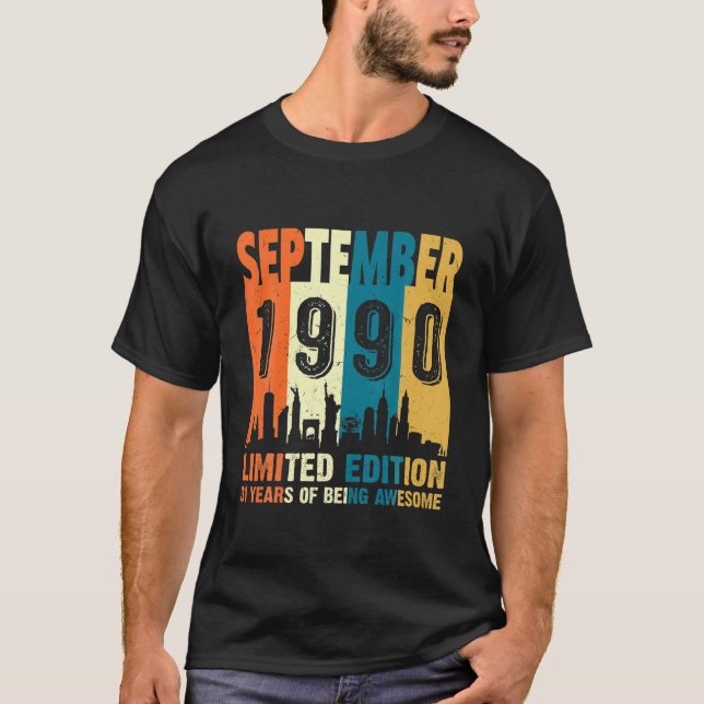 September 1990: 31 år gammal Varav Fantastisk 31a  T Shirt (Framsida)