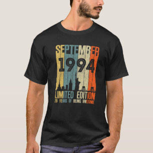 September 1994 29 Födelsedag 29 år 1994 T Shirt