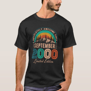 September 2000 Födelsedag Fantastisk sedan den 20 T Shirt
