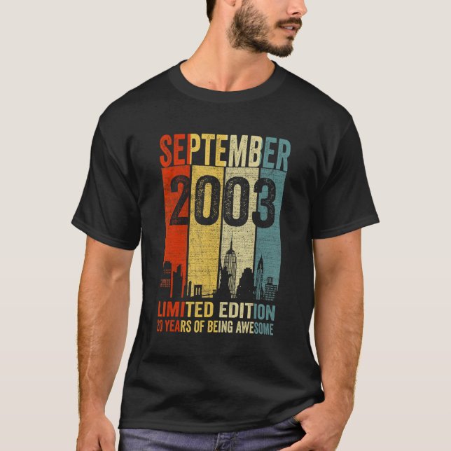 September 2003 20 års ålder som Fantastisk 1 T Shirt (Framsida)