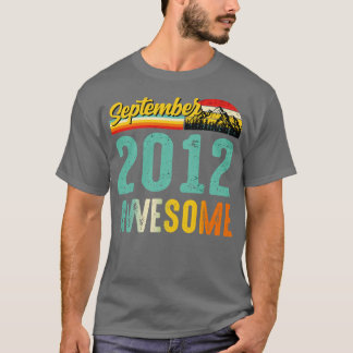 September 2012 Birthday Gift Shirt Vintage Septemb T
