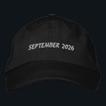 SEPTEMBER 2026 Celebrate Month Trucker-Hat Navy Broderad Keps<br><div class="desc">Make “SEPTEMBER 2026” unforgettable with this Navy Alternative Apparel Basic Adjustable Cap, detailed with clean, high-quality embroidery for a refined and durable look. The one-size-fits-all adjustable strap offers dependable comfort, making it perfect for fall events, academic batches, company milestones, or promotional branding. Order in bulk to create a cohesive appearance...</div>