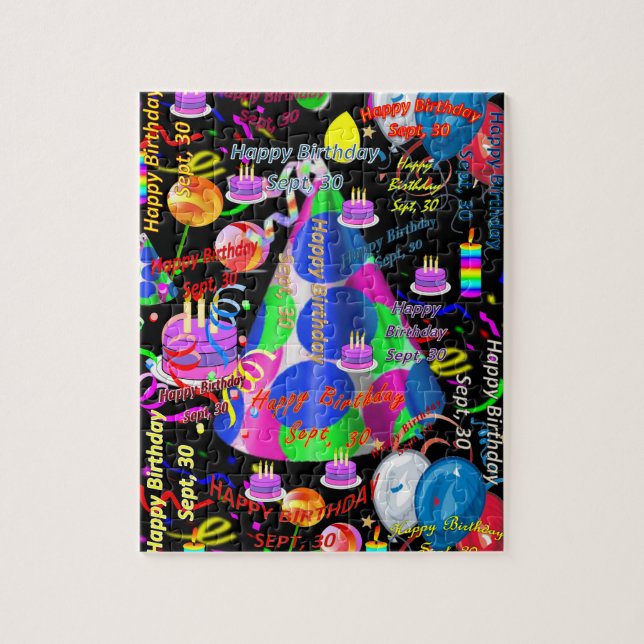 September, 30-dagarsdagen Jigszawa Puzzle Pussel (Vertikal)