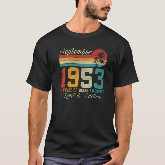 September 69-årsjubileum 1953 69-årsjubileum t shirt (Framsida)