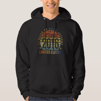 September 6-årsjubileum Vintage 2016 6e födelsedag Hoodie