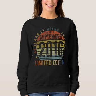 September 6-årsjubileum Vintage 2016 6e födelsedag T Shirt