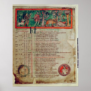 September: ansa galten, från en kalender poster