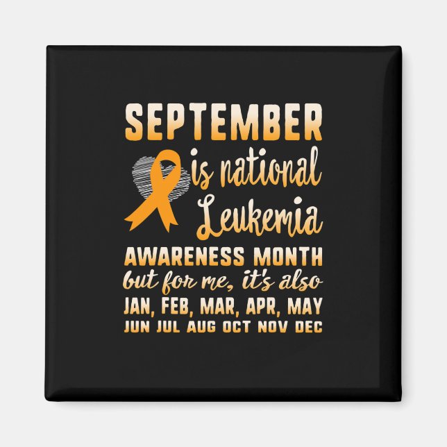 September är den nationella kunskapen om leukemi,  magnet (Framsidan)