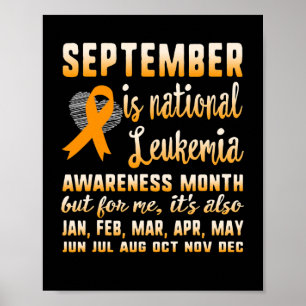 September är den nationella kunskapen om leukemi, poster