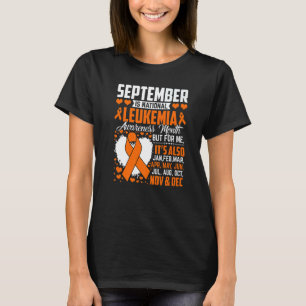 September är den nationella kunskapen om leukemi, t shirt