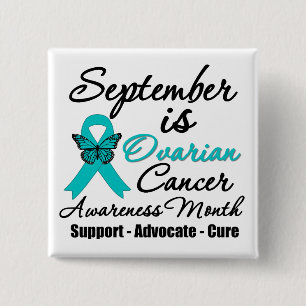 September är den Ovarian cancermedvetenhetmånade Knapp