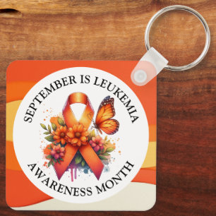 September är Leukemia Awareness Month Nyckelring