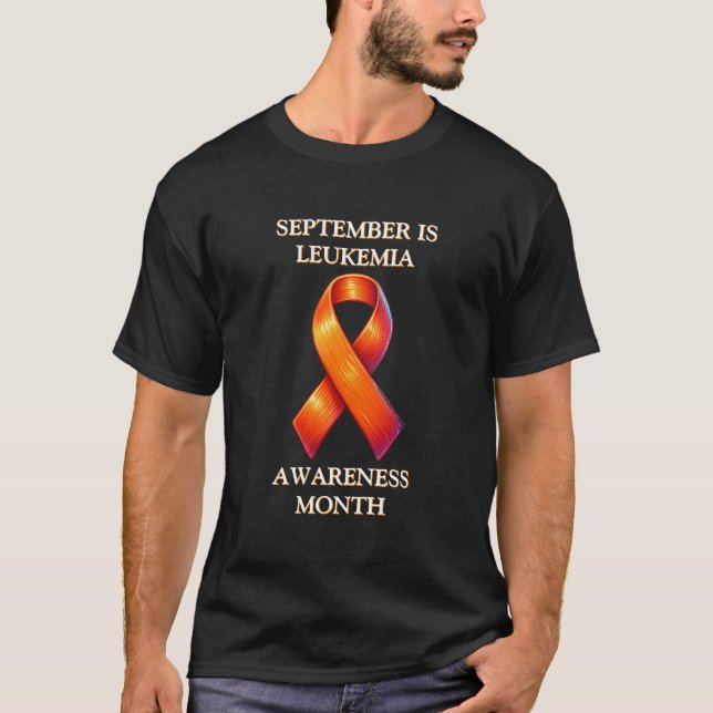 September är Leukemia Awareness Month T Shirt (Framsida)