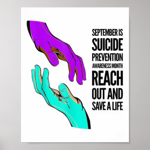 September är månaden för förebyggande av självmord poster