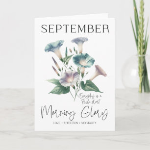 September Birthday Birthday Month Flower MorgGlor Kort