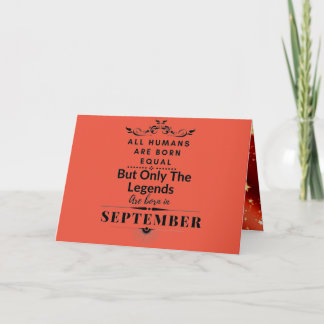 September Birthday Funny Quote Kort