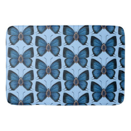 September Blue Butterfly Mönster Design Regal Badrumsmatta