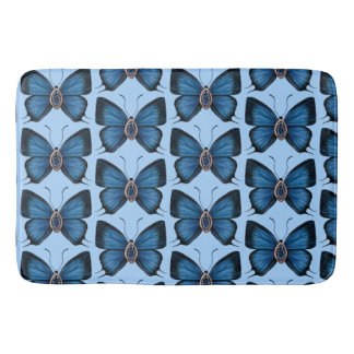 September Blue Butterfly Mönster Design Regal Badrumsmatta