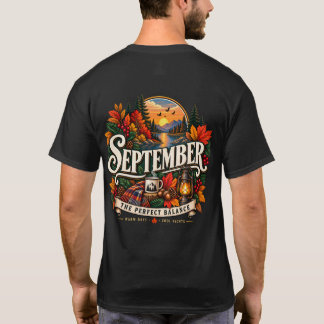 September Den Perfekta Balansen Vintage Höst T-Shi T Shirt