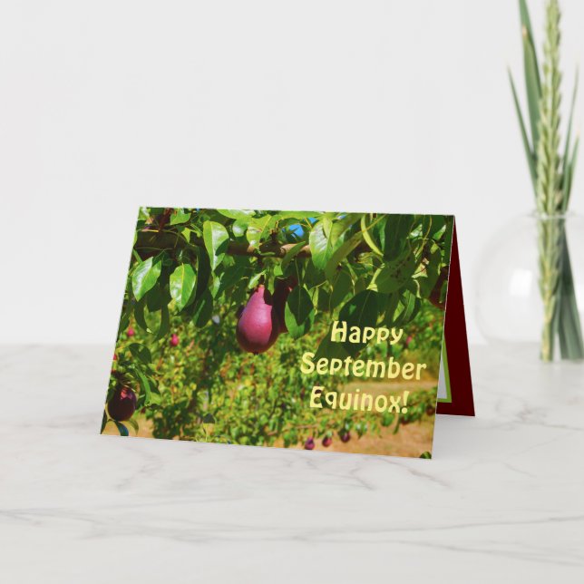 September Equinox, Orchard Pears Hälsning Kort (Framsida)