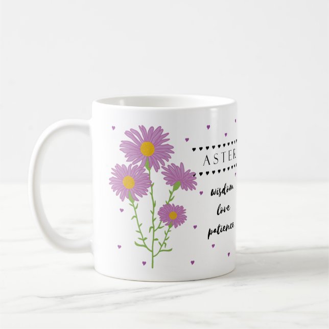 September Flower Mugg med Flower Meanings (Vänster)