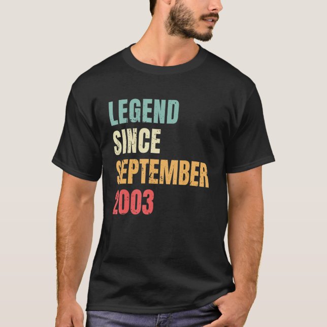 September Födelsedag 2003 sedan september 2003 T Shirt (Framsida)