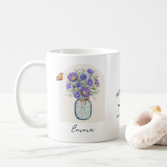 September Födelsemånadsblomma Mugg (Med munk)