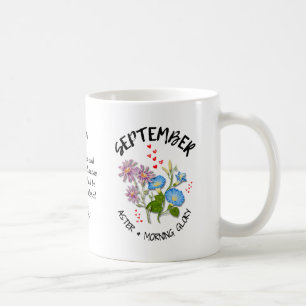 SEPTEMBER Födelsemånadsblommans Personlig Kaffemugg
