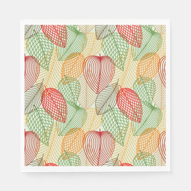 September Foliage Pappersservett (Framsidan)