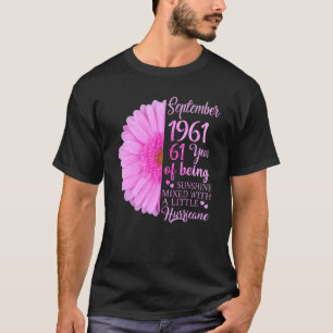 September Girl 1961 61 Years 61st Birthday T Shirt
