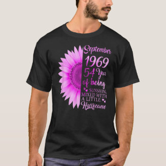September Girl 1969 54 Birthday 54 Years T Shirt