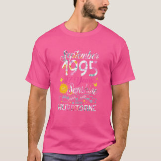 September Girl 1995 27 Birthday 27 Year Fantastisk T Shirt