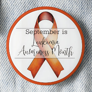 September Leukemia Awareness Månad Knapp