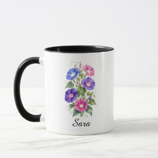 September Morgon Glory Födelsedagsblomma Kaffe Mug Mugg