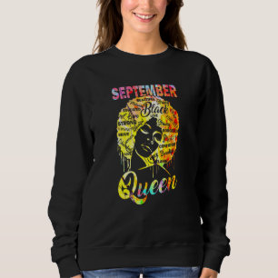 September Queen Black Woman Afro Natural Hair Afri T Shirt