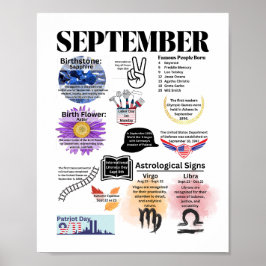 September Roligt Facts Poster