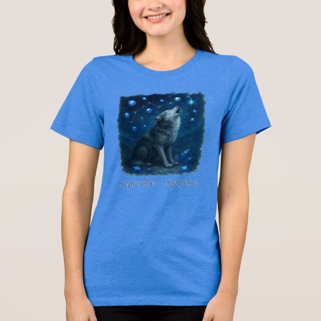 September Sapphire - Celestial Varg T Shirt (Framsida)