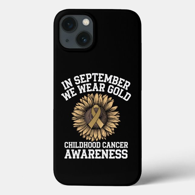 September Vi Bär Guld Barncancer Medvetenhet (Baksida)
