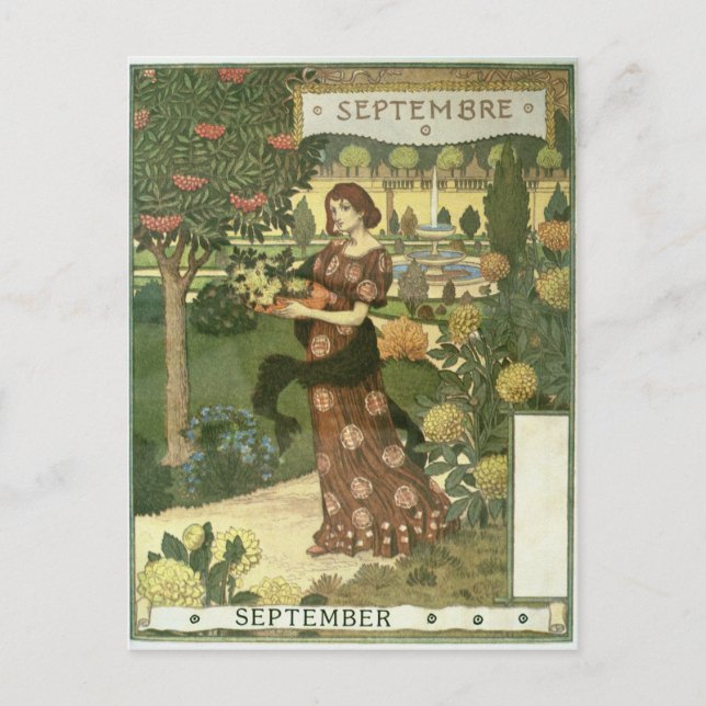 september vykort (Framsida)